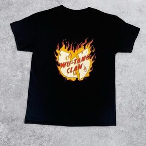 Wu-Tang Clan Y2K Black Flame Graphic Tee